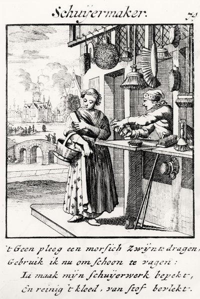 The Brush Maker by German School